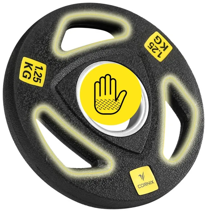 Диск олімпійський Cornix 1 x 1.25 кг 51 мм металевий, прогумований XR-0423 Black