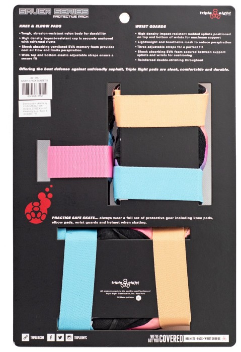 Комплект защиты Triple8 Saver Series 3-Pack Sunset