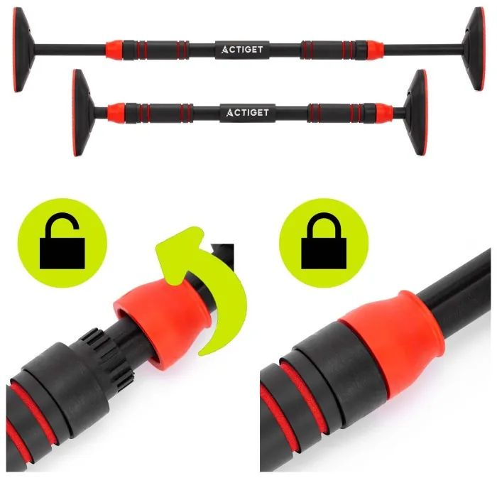 Турник раздвижной Actiget 72-105 см ACT0168 Black/Red