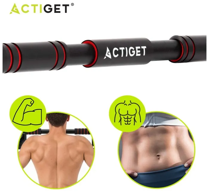 Турник раздвижной Actiget 72-105 см ACT0168 Black/Red
