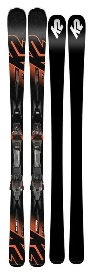 Лижі гірські K2 Ikonic 84 Ti (комплект із кріпленнями MXCell 12 TCX Quikclik) 170 см чорні/сірі/помаранчеві (170 см black, grey, orange)