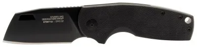 Розкладний ніж SOG Stout SJ, Blackout, Cleaver