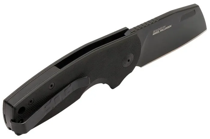 Розкладний ніж SOG Stout SJ, Blackout, Cleaver