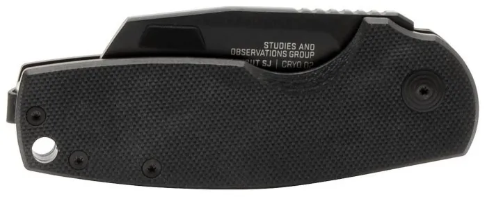 Розкладний ніж SOG Stout SJ, Blackout, Cleaver