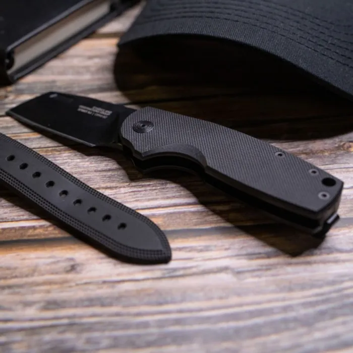 Розкладний ніж SOG Stout SJ, Blackout, Cleaver
