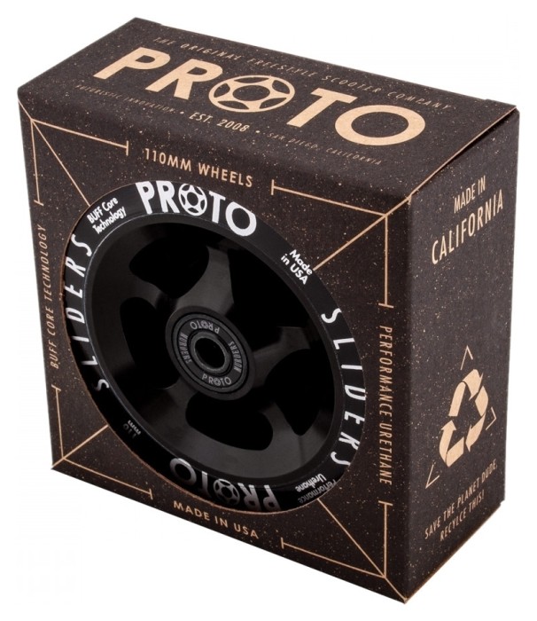 Колеса для трюкового самоката Proto Slider Pro Scooter Wheels 2-Pack 110mm - Black On Black