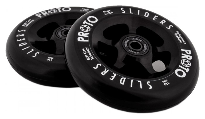 Колеса для трюкового самоката Proto Slider Pro Scooter Wheels 2-Pack 110mm - Black On Black