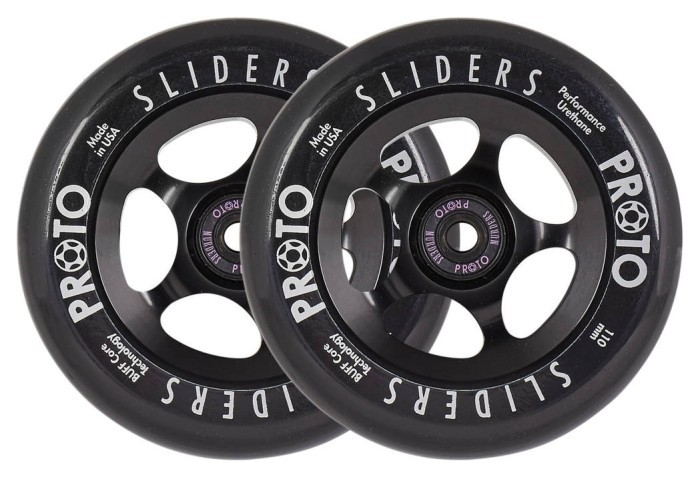 Колеса для трюкового самоката Proto Slider Pro Scooter Wheels 2-Pack 110mm - Black On Black