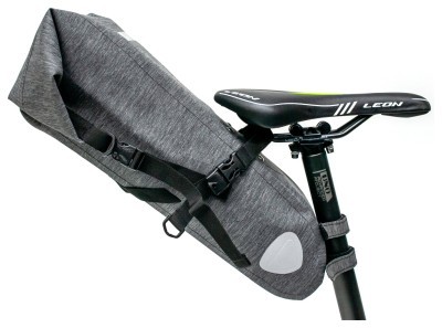 Велосумка "байкпакинг" под седло 62x14x14cm серый водоотталкивающий. BRAVVOS A2-402
