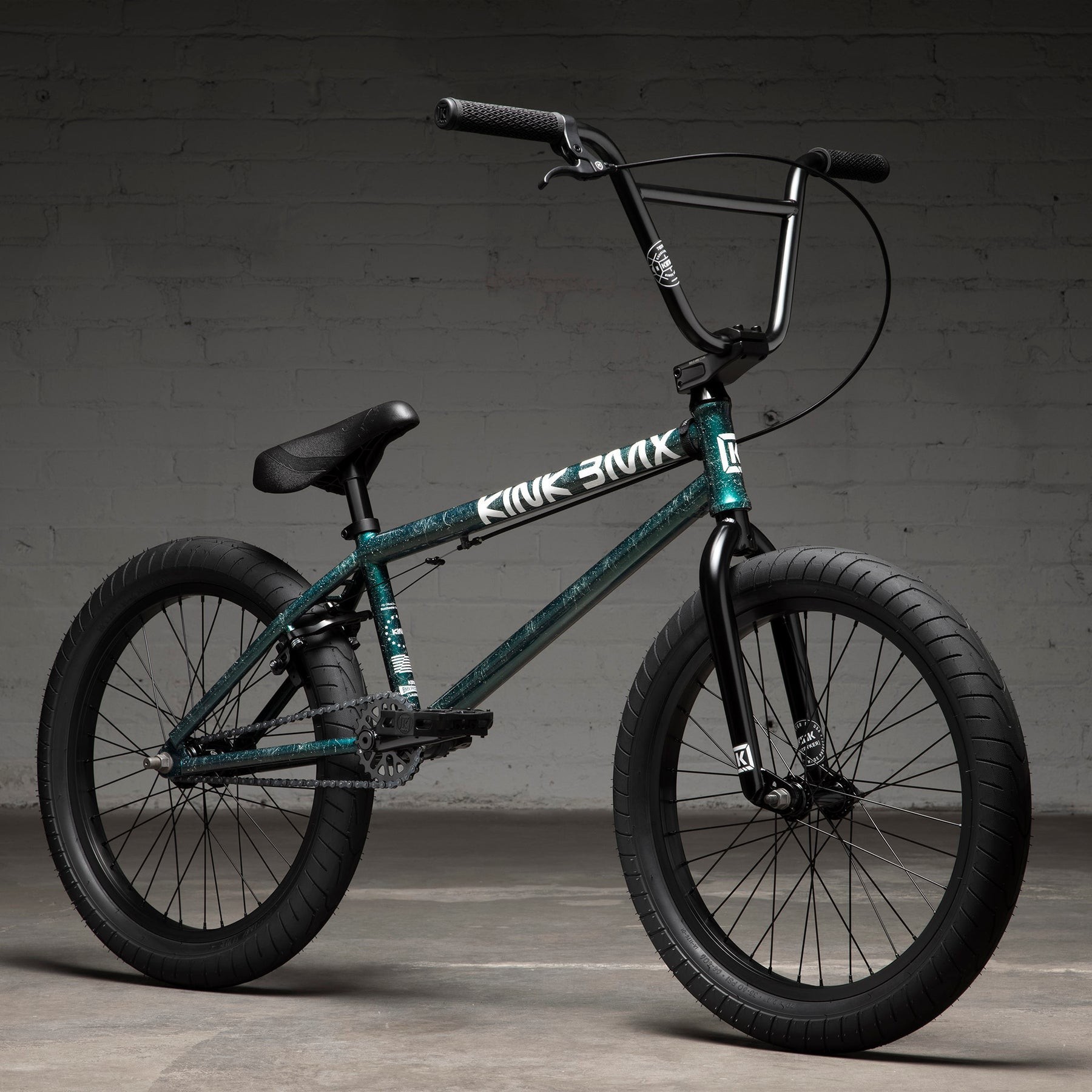 Велосипед KINK BMX LAUNCH 20" 2022 Gloss Galaxy Green, укр, укр