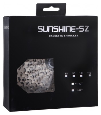 Кассета 10-к 11-42T SUNSHINE CS-HR10-42 на 2-м алюм. пауке