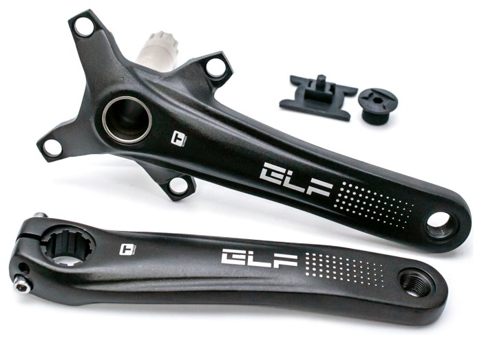 Шатун алюм. L175мм T-Self A26Z-SS300 без звезды и каретки, с интегр.осью