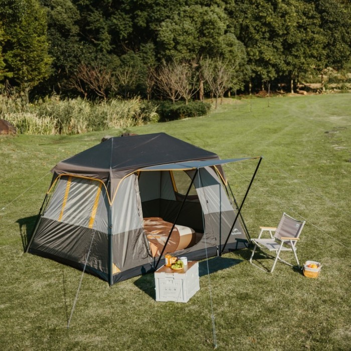 Намет чотиримісний Naturehike Cape Series 5.2 CNK2450WS037, сіро-коричневий, укр, укр