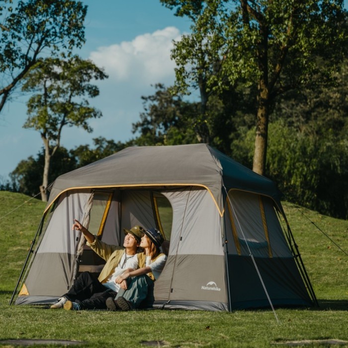 Намет чотиримісний Naturehike Cape Series 5.2 CNK2450WS037, сіро-коричневий, укр, укр