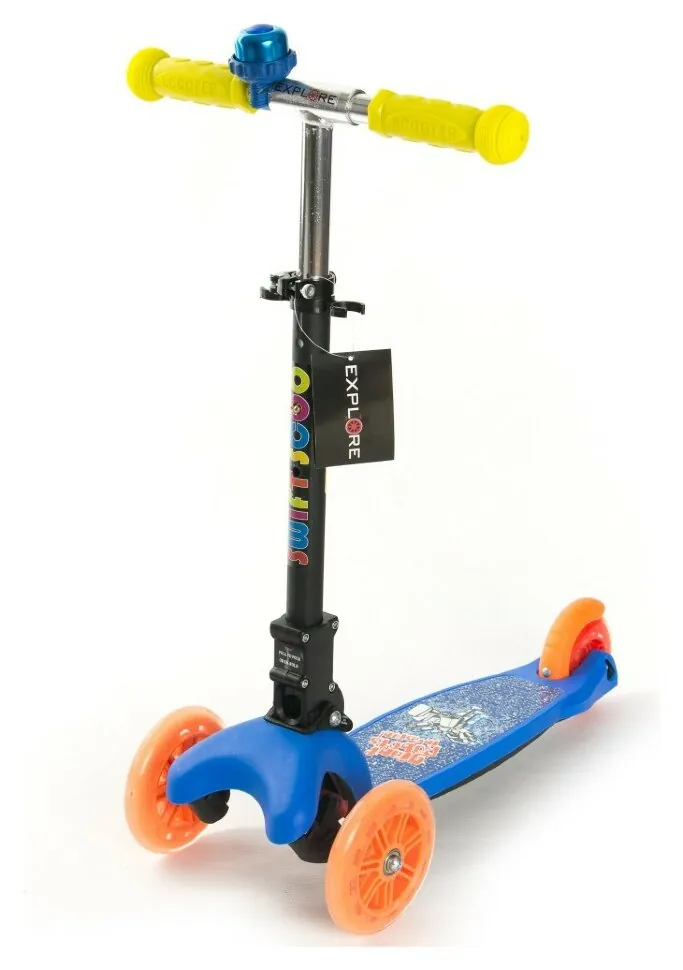 Дитячий самокат Amigo SWIFT SCOO junior + wheels flash (Блакитний)