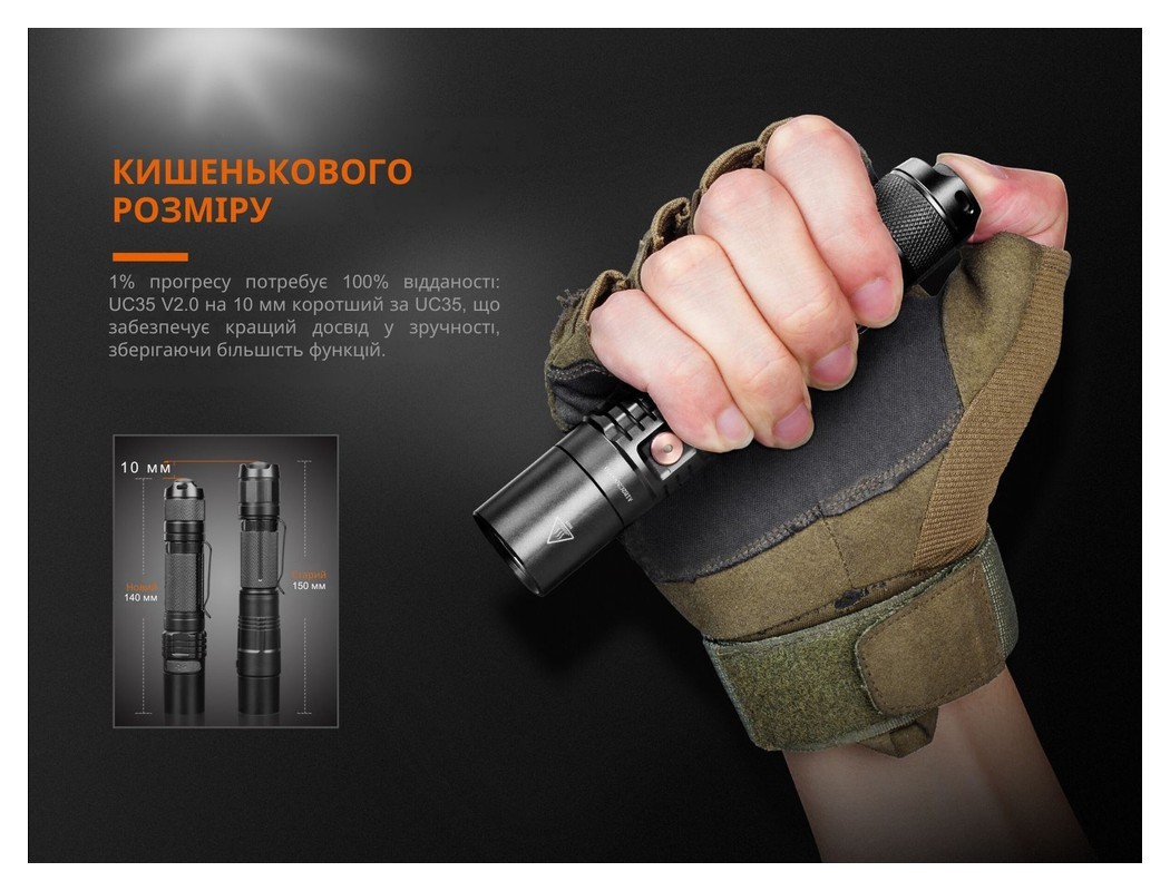 Ліхтар ручний Fenix UC35 V20 CREE XP-L HI V3, укр, укр