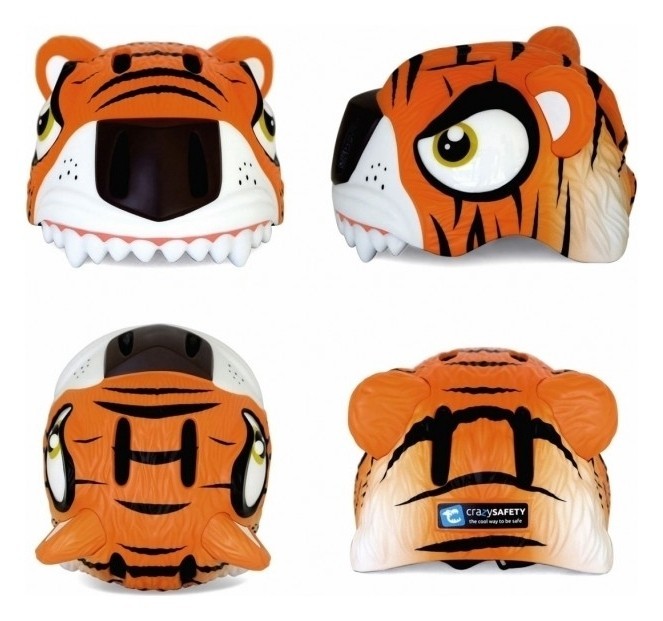 Шлем велосипедный Crazy Safety Оранжевый тигр Crazy Safety Оранжевый тигр