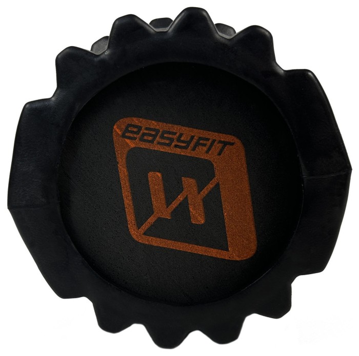 Масажний ролик EasyFit Solid Roller v.1.1s 33 см чорний