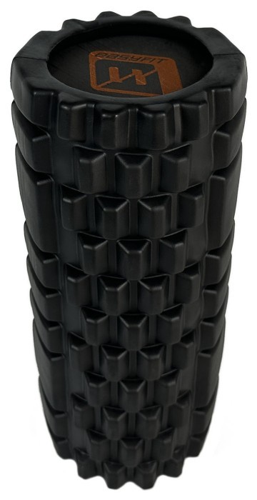 Масажний ролик EasyFit Solid Roller v.1.1s 33 см чорний