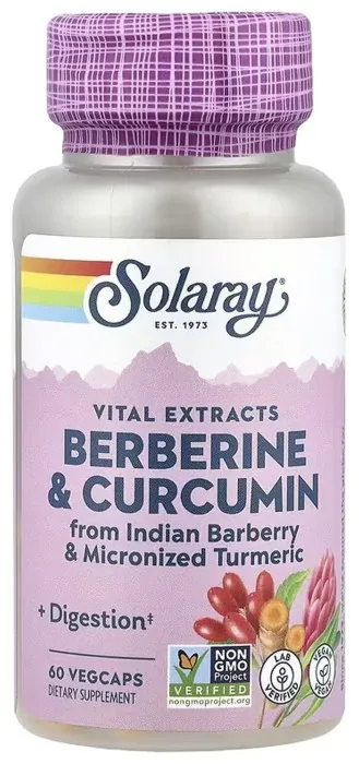 Berberine & Curcumin 600mg - 60 vcaps