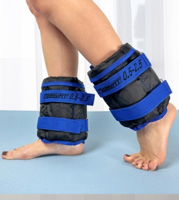 Утяжелители для ног и рук EasyFit наборные черно-синие 0,5-2,5 кг (пара)