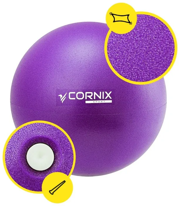 Мяч для пилатеса, йоги, реабилитации Cornix MiniGYMball 22 см XR-0225 Purple