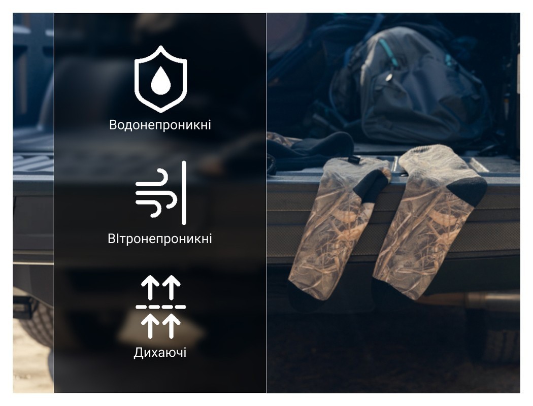 Водонепроницаемые носки Dexshell StormBLOK 2.0 Socks, камуфляж S (36-38)