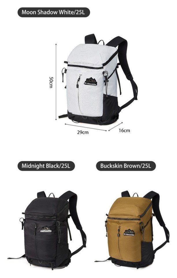 Рюкзак туристичний Naturehike Helium CNK2300BB017, 25 л, чорний