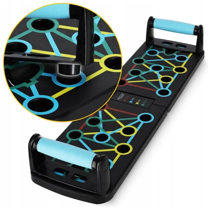 Упоры (доска) для отжиманий со сменным хватом 4FIZJO Push-up Board складная (P-5907739312785)