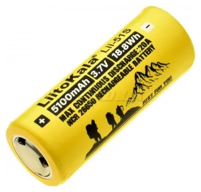 Акумулятор Liitokala Lii-51S 5100 mAh 20A 26650 Li-ion