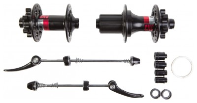 Комплект втулок 32H GUB 1351 перед та зад (2+4 прома) чорний під диск. (135-142/15хQr трансформер)