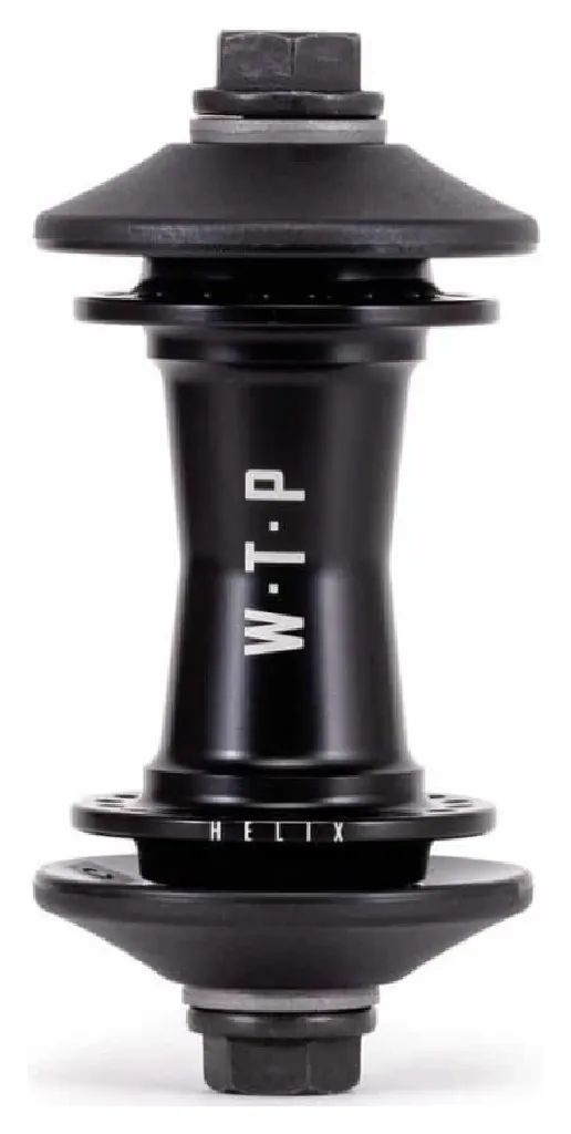 Втулка передня WeThePeople HELIX Female Axle (на болтах 10мм) 36H з хабгардами - чорна (VELD_4055822063975)
