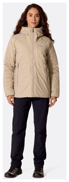 Мембранная женская куртка Rab Microlight Shield Jacket Wmns, Dark Pebble, 10