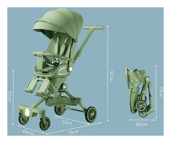 Детская коляска-трансформер 2in1 M2-2 Авокадо Maraton