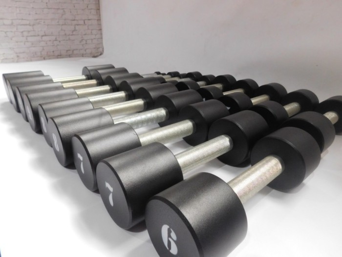 Гантельний ряд RN-Sport BLACK 1-10 кг зі стійкою