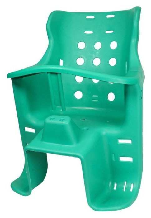 Крісло на багажник Пластик зелений VLT BC-13, укр, укр