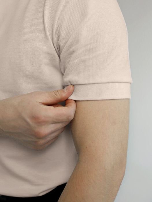 Мужская футболка поло бежевая Pobedov Royal