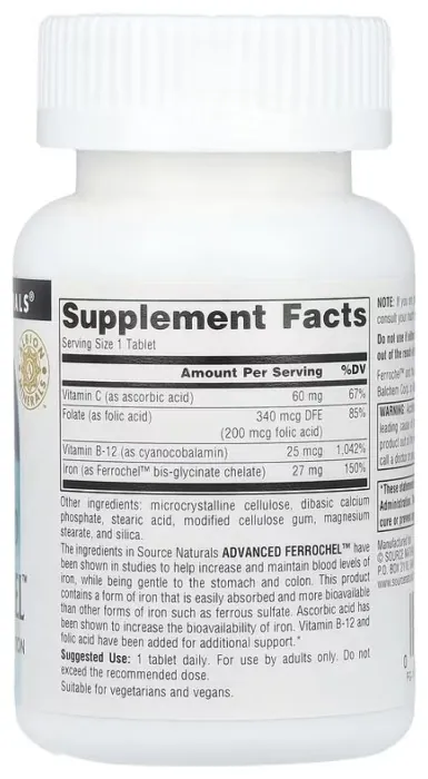 Advanced Ferrochel™ 27mg - 180 tabs