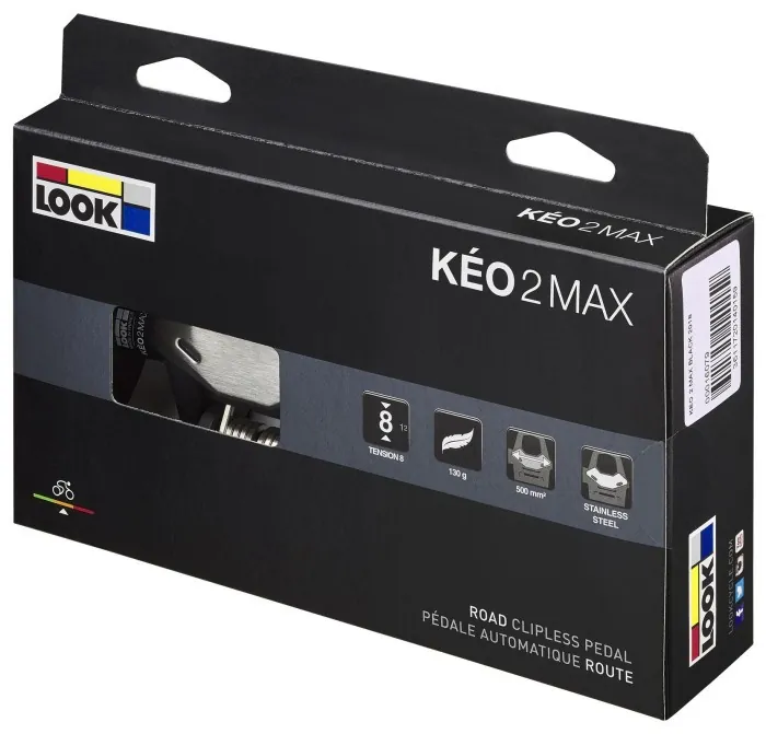 Педалі Look KEO 2 MAX CARBON PRO TEAM EDITION, карбон, вісь chromoly 9/16", чорні