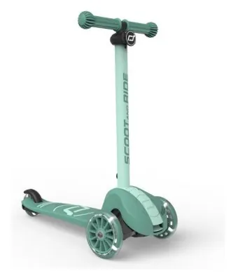 Самокат Scoot and Ride серії Highwaykick-3s з колесами що світяться сіро-зелений, 3+