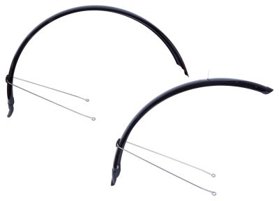 Крылья 29" Пластик полноразмерн. BRAVVOS X080 черный со стойкой f.390 r.390мм