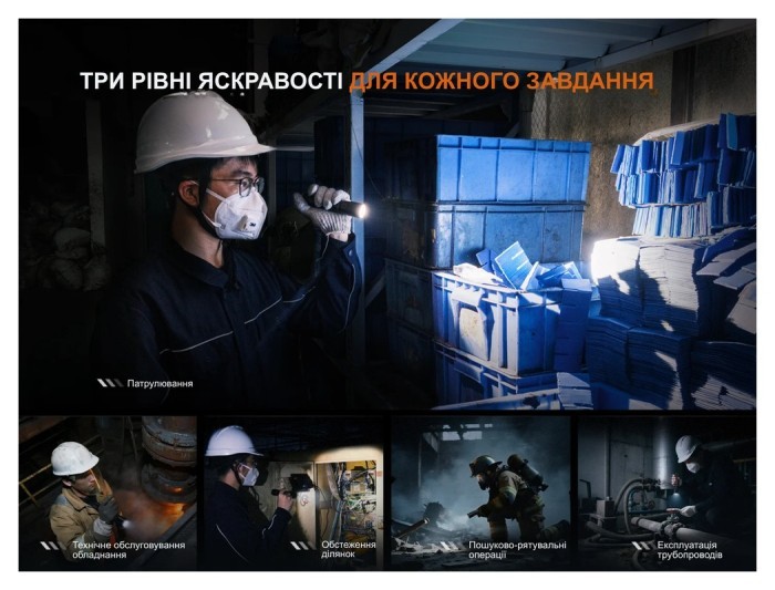 Ліхтар ручний вибухобезпечний Fenix WF30RE Spark, укр, укр