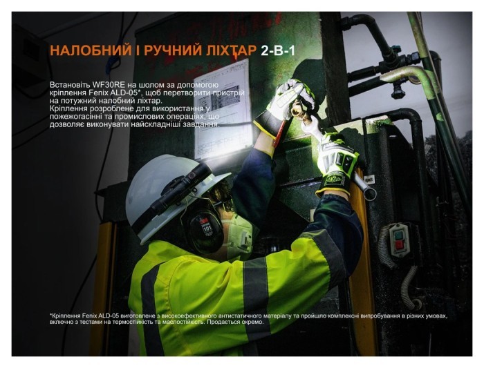 Ліхтар ручний вибухобезпечний Fenix WF30RE Spark, укр, укр