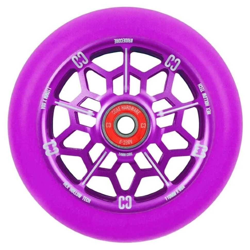 Колесо для трюкового самокату CORE Hex Hollow Pro 110mm (Purple)