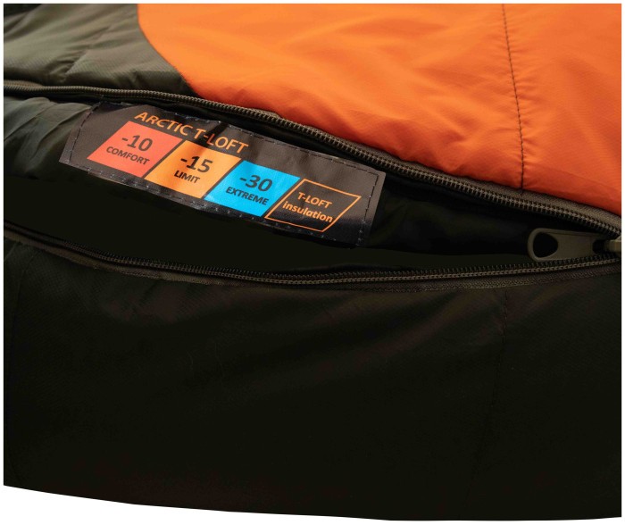 Спальний мішок Tramp Arctic Long кокон лівий orange/grey 225/80-55 UTRS-048L, укр, укр