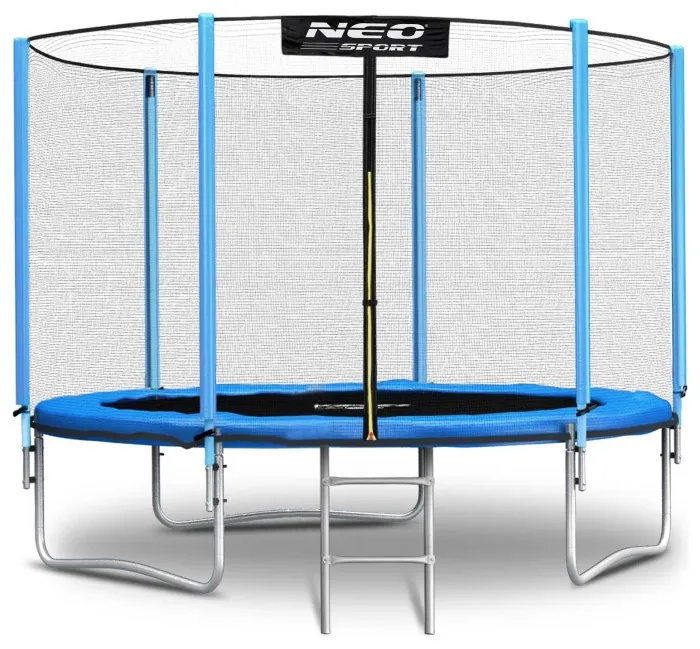 Батут Neo-Sport с наружной сеткой 6 футов 183 см голубой