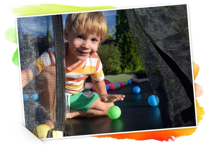 Батут Neo-Sport с наружной сеткой 6 футов 183 см голубой