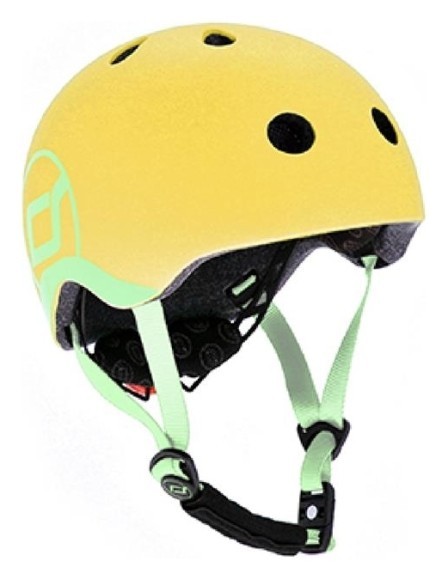 Шолом захисний дитячий Scoot and Ride з ліхтариком, лимон., укр