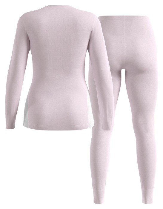 Odlo комплект Active Warm W orchid ice-white L