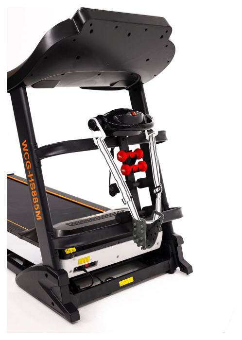 Бігова доріжка електрична WCG HS885M + Гантелі + Масажер, укр, укр